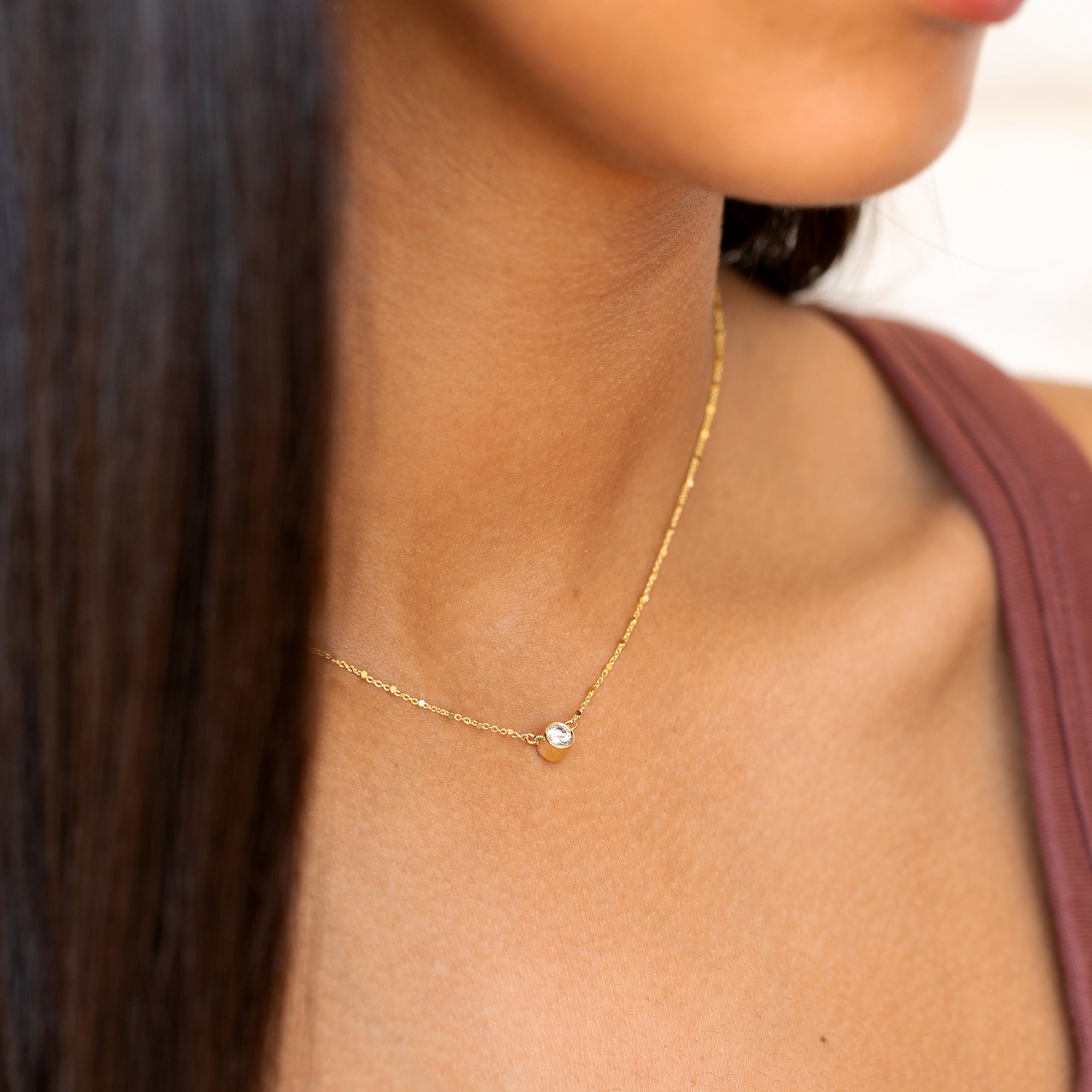 שרשרת יהלום עדינה