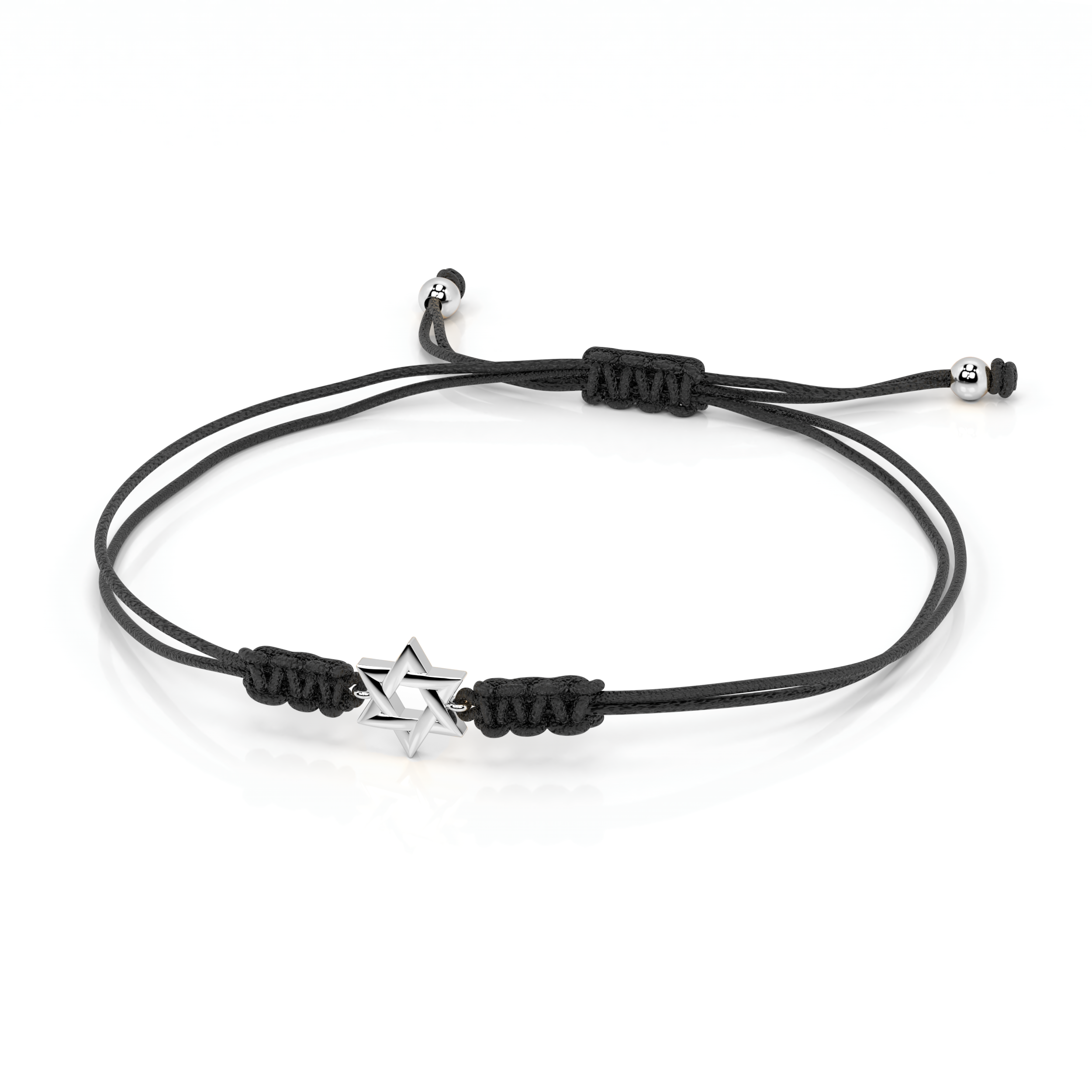 צמיד חוט מגן דוד מזהב