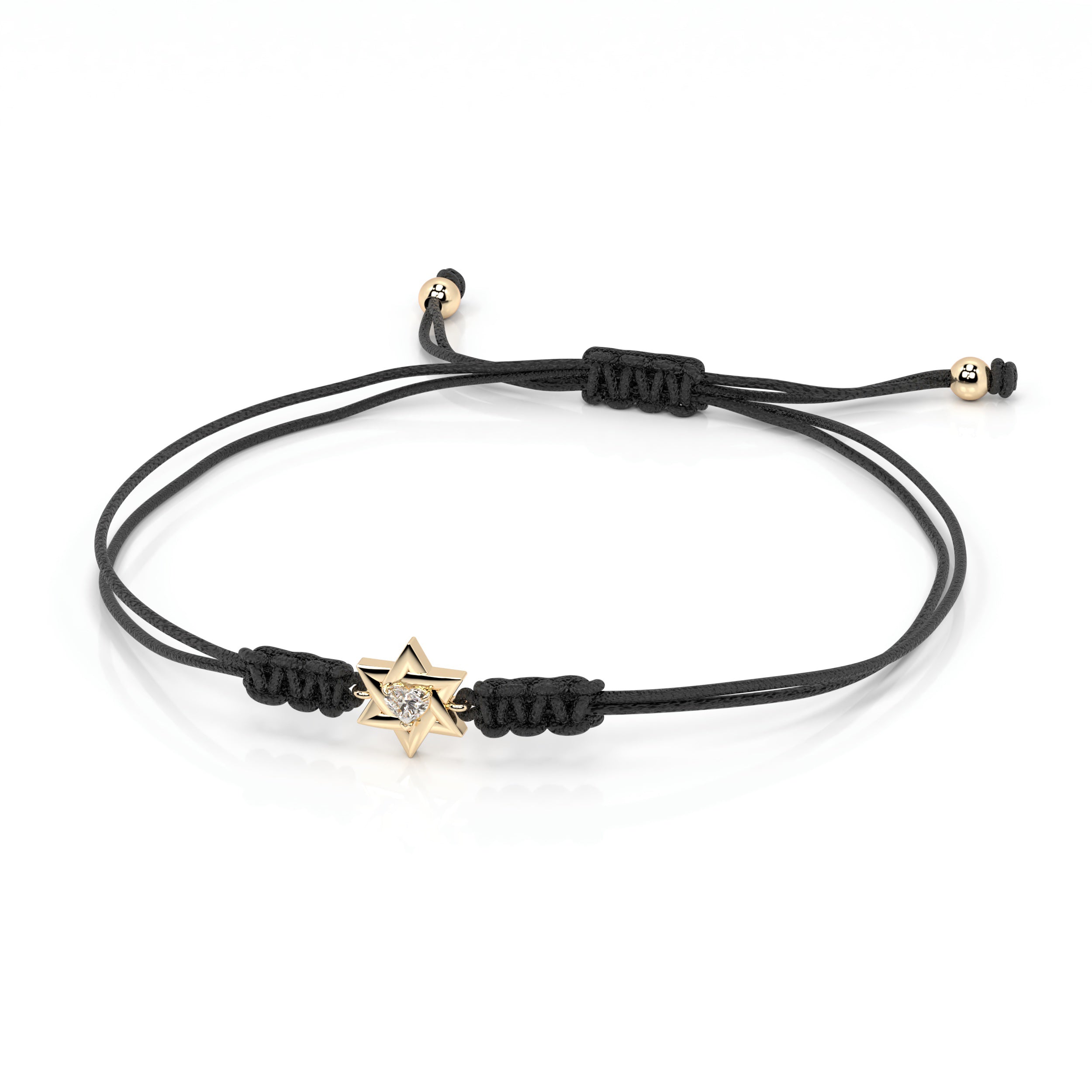 צמיד מגן דוד משובץ