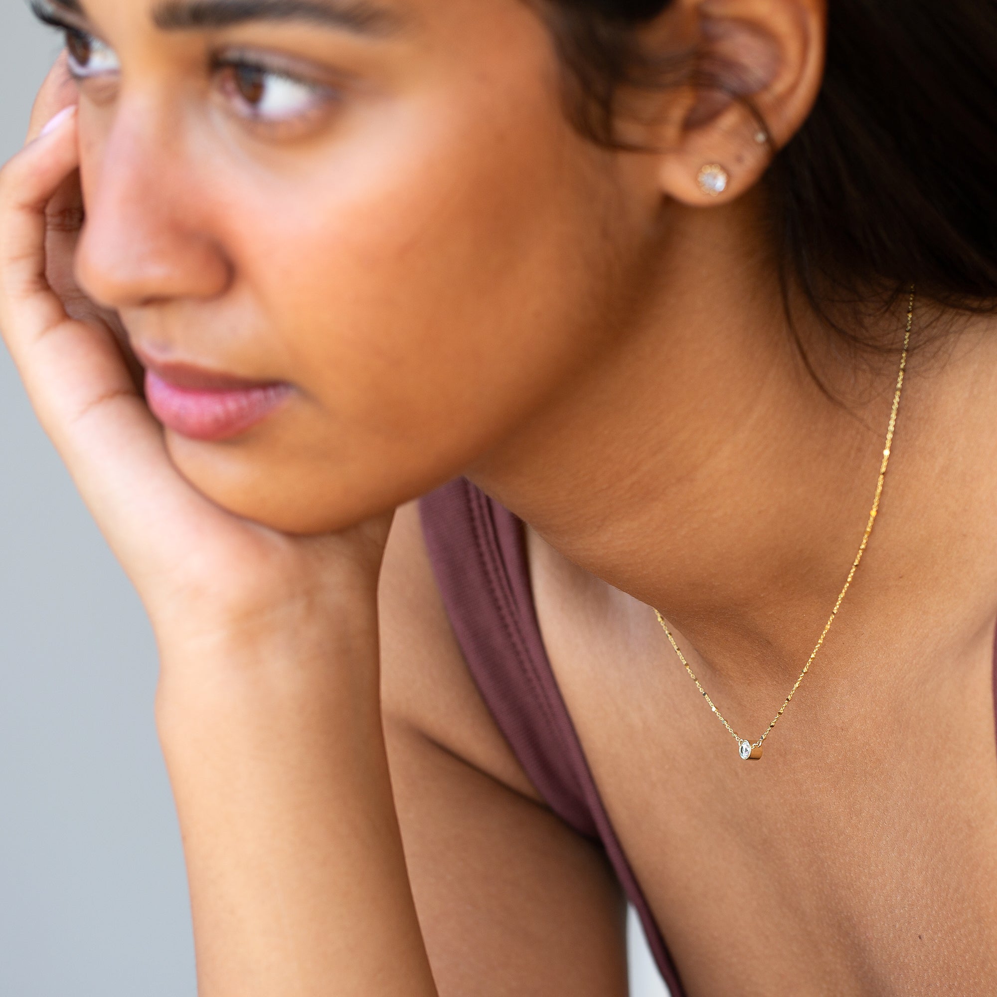 שרשרת יהלום עדינה