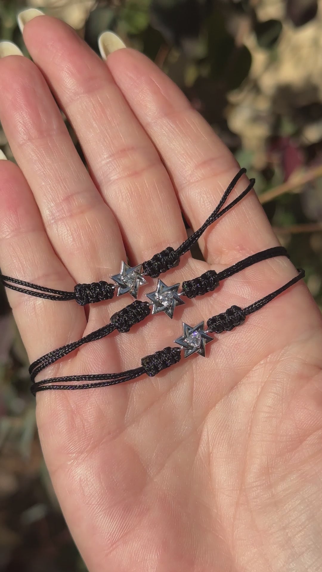 צמיד מגן דוד משובץ