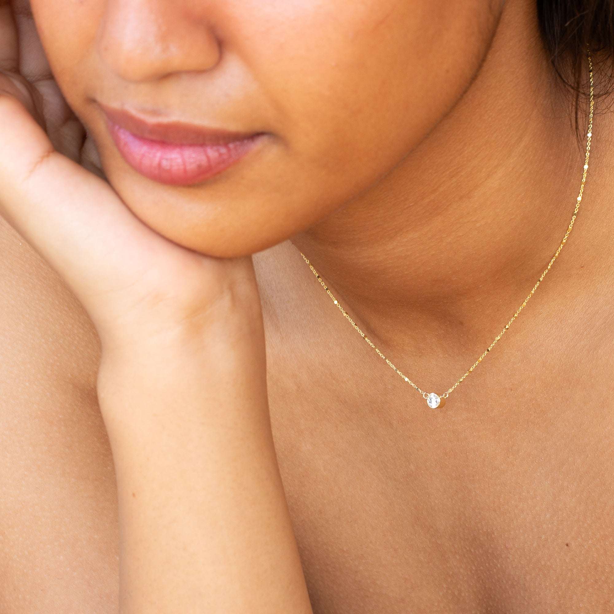 שרשרת יהלום עדינה