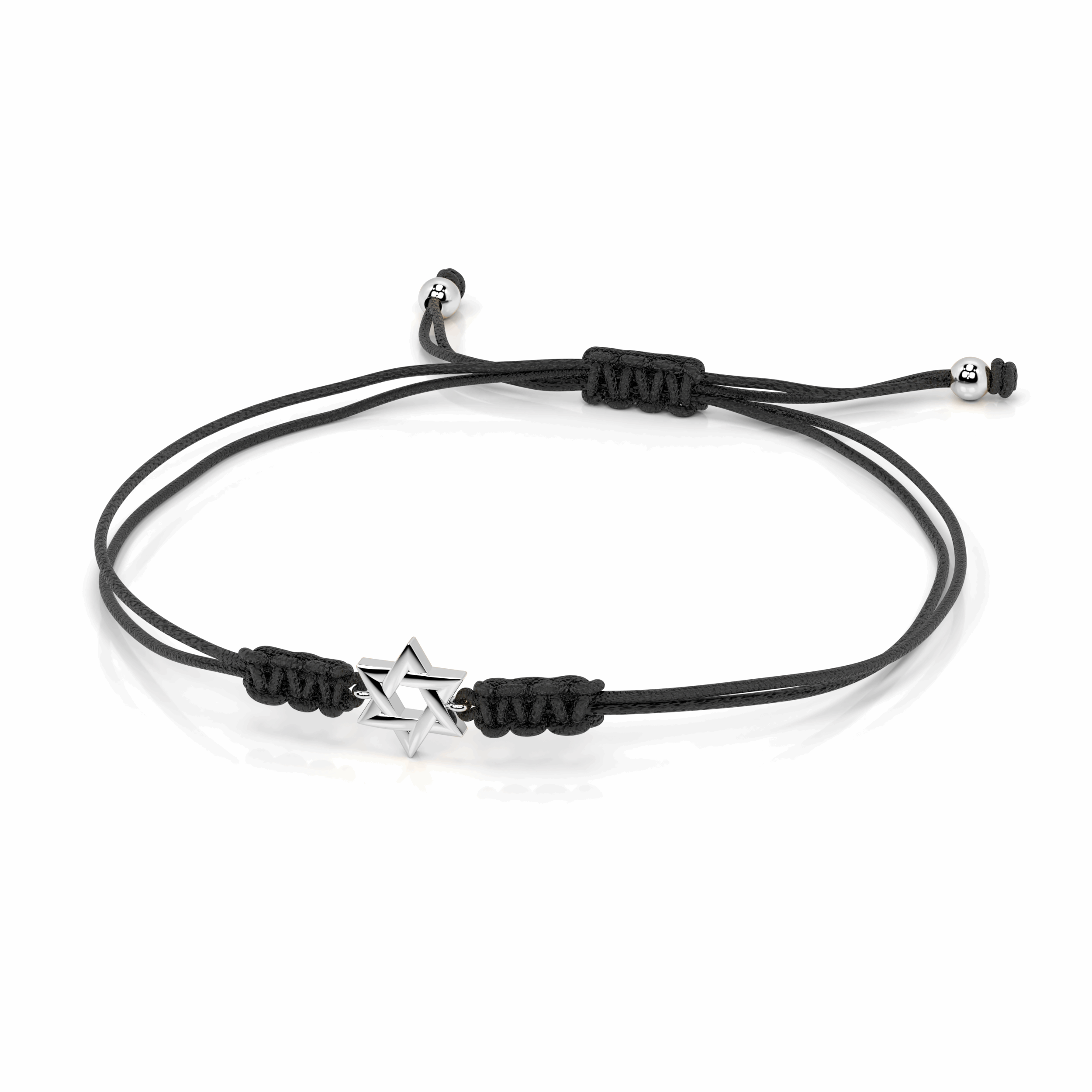 צמיד חוט מגן דוד מזהב