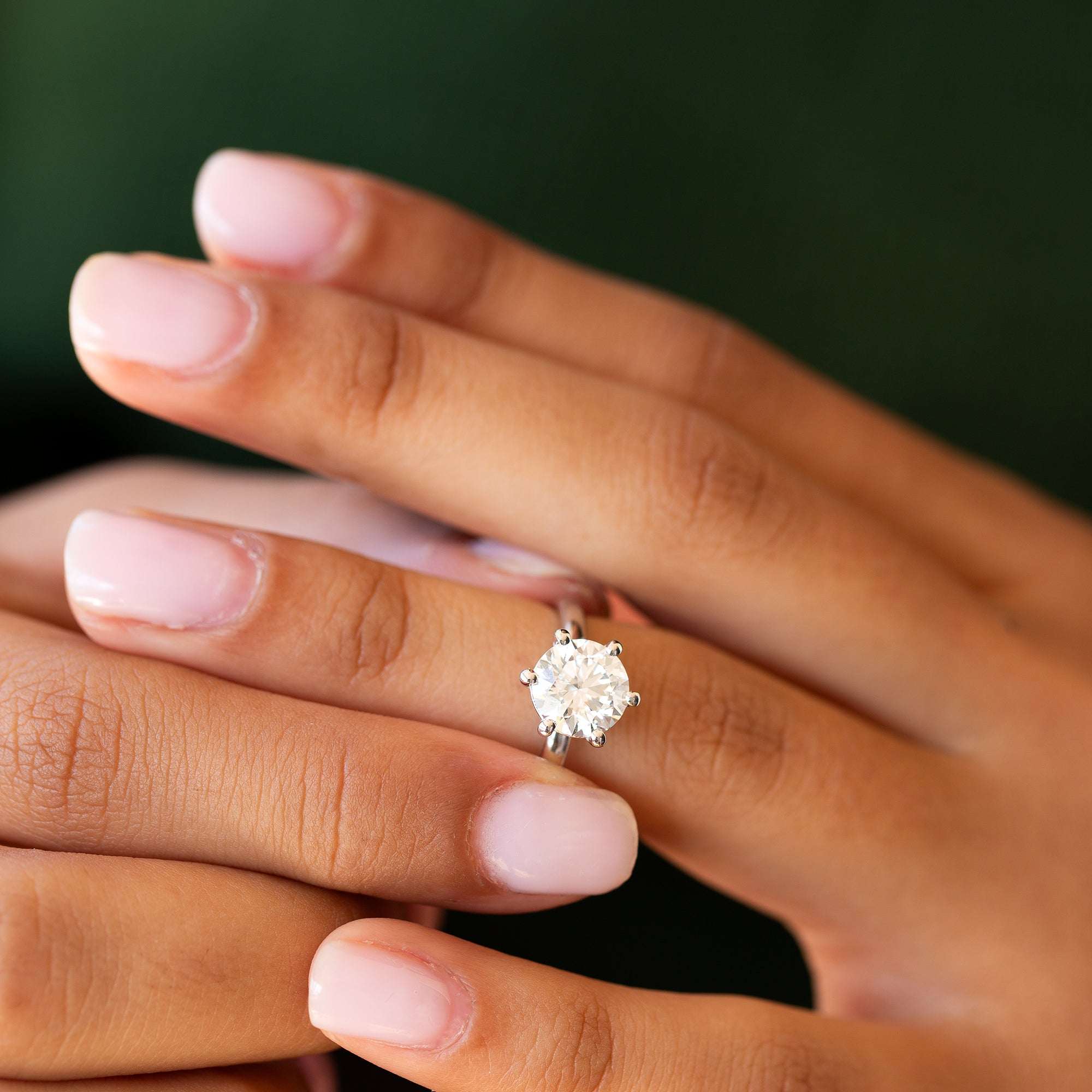 טבעת אירוסין 2 קראט קלאסית